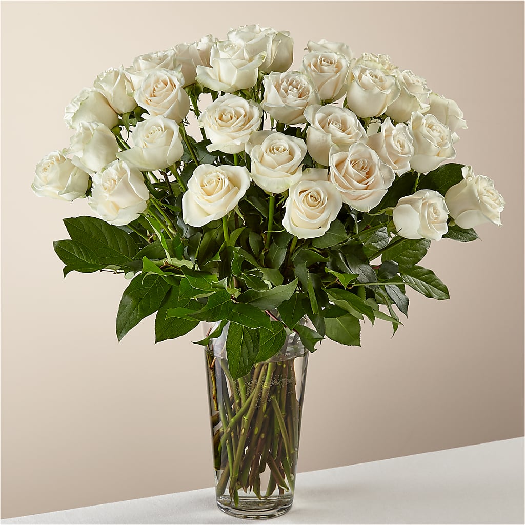 Long Stem White Rose Bouquet – Emica Floral Designs, Saint James City FL