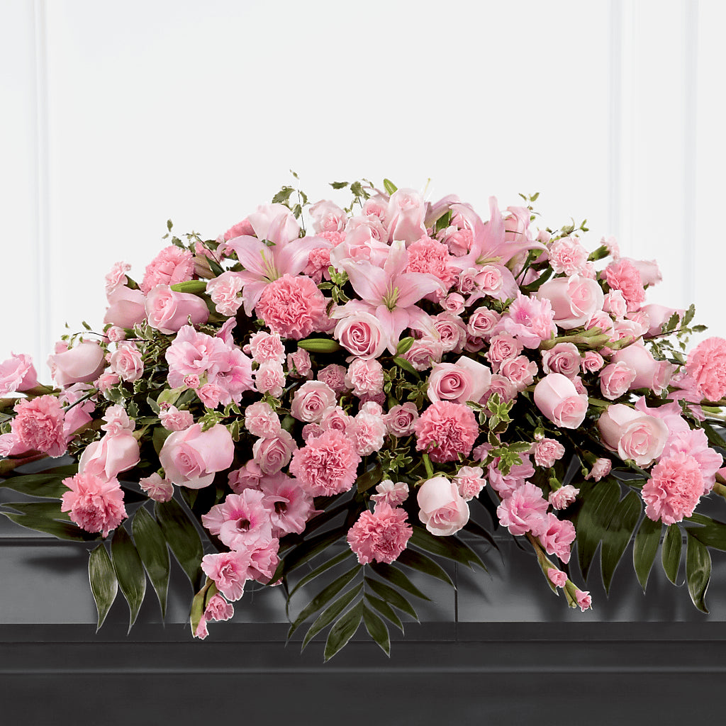 Garden of Comfort Casket Spray (Standard) – Emica Floral Designs, Saint James City FL