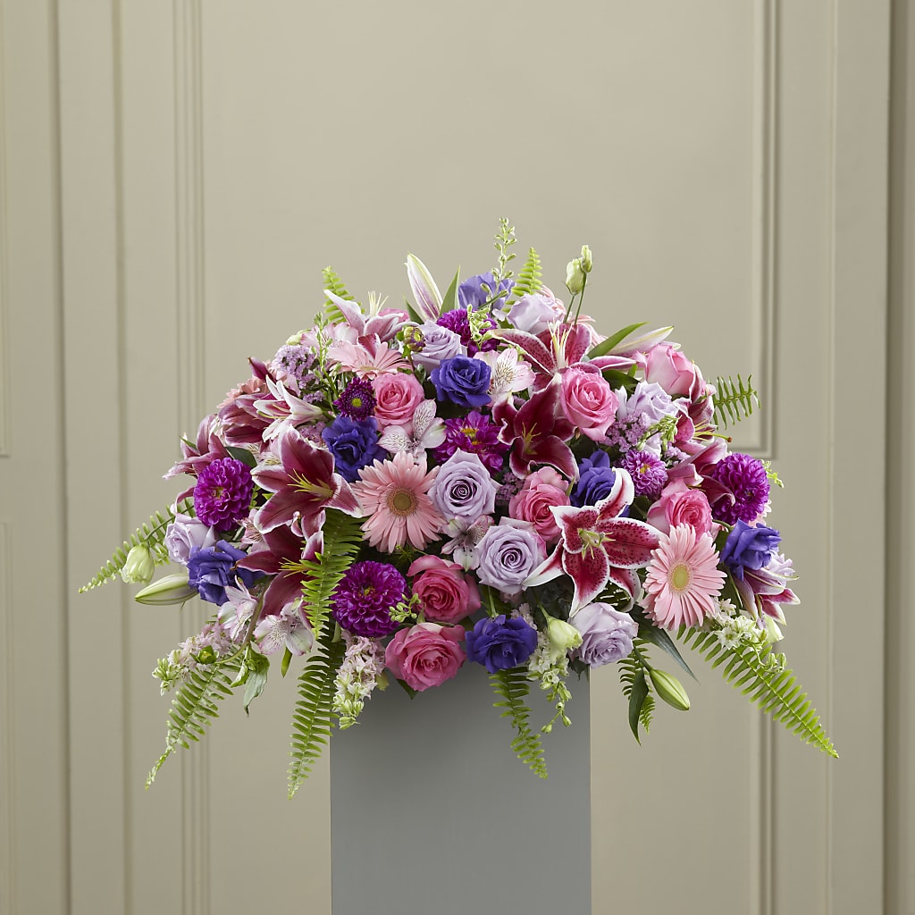 Fare Thee Well Pedestal – Emica Floral Designs, Saint James City FL