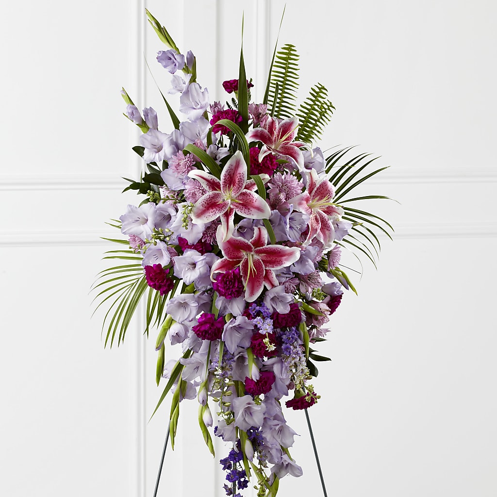 Tender Touch Standing Spray – Emica Floral Designs, Saint James City FL