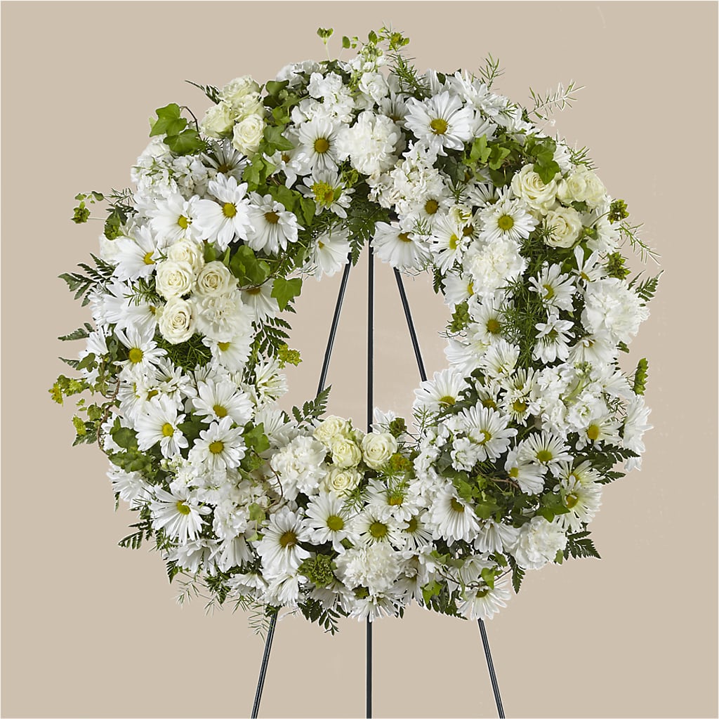 Faithful Wishes Wreath – Emica Floral Designs, Saint James City FL