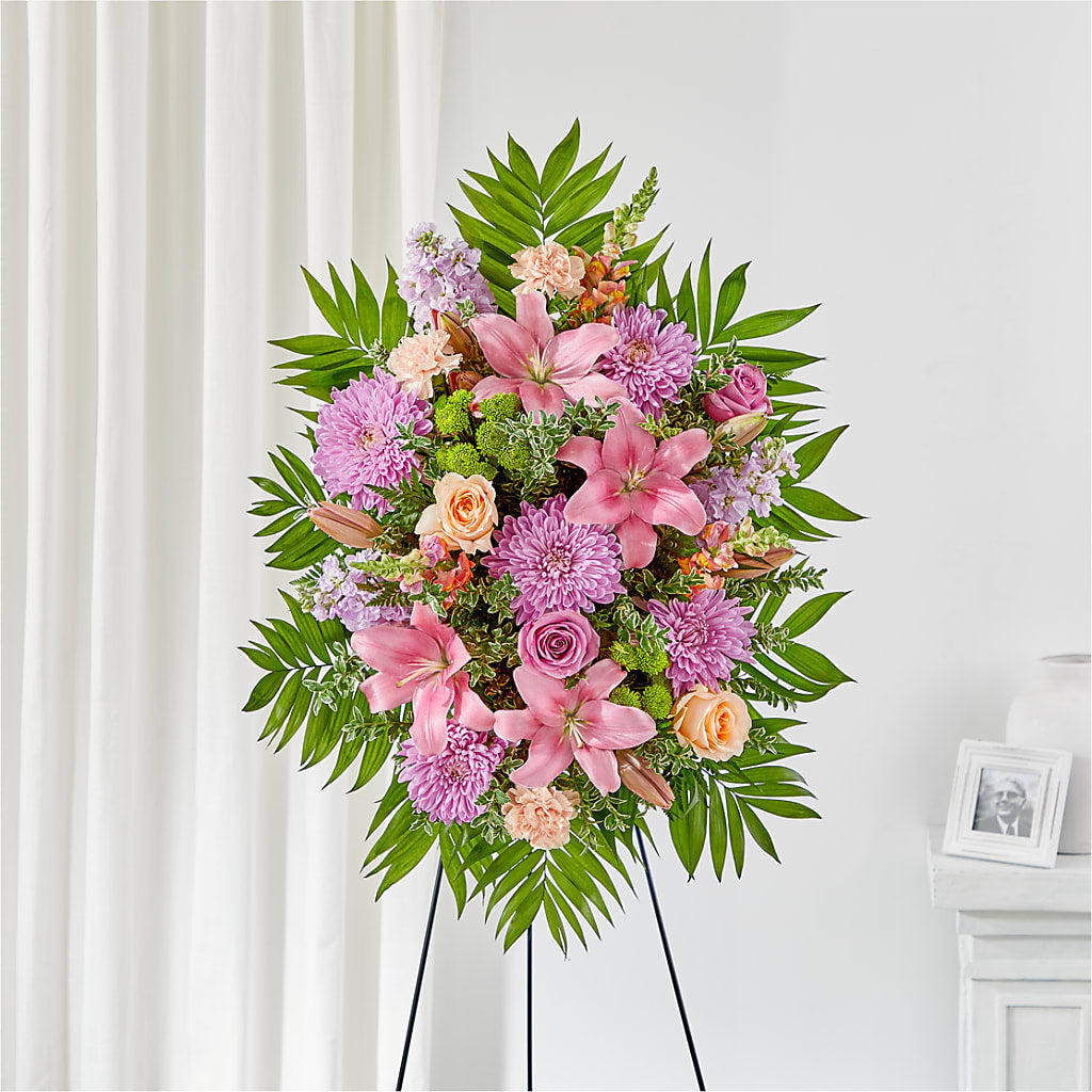 Love & Light Standing Spray – Emica Floral Designs, Saint James City FL