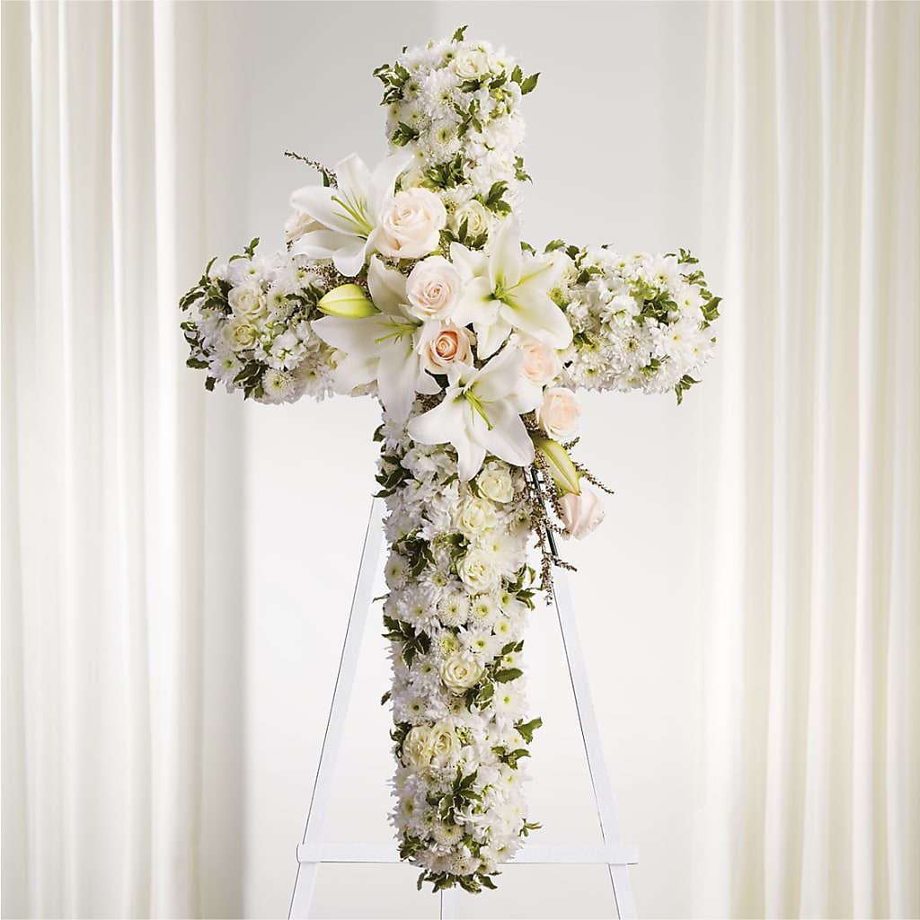 Spiritual Guidance Standing Spray – Emica Floral Designs, Saint James City FL
