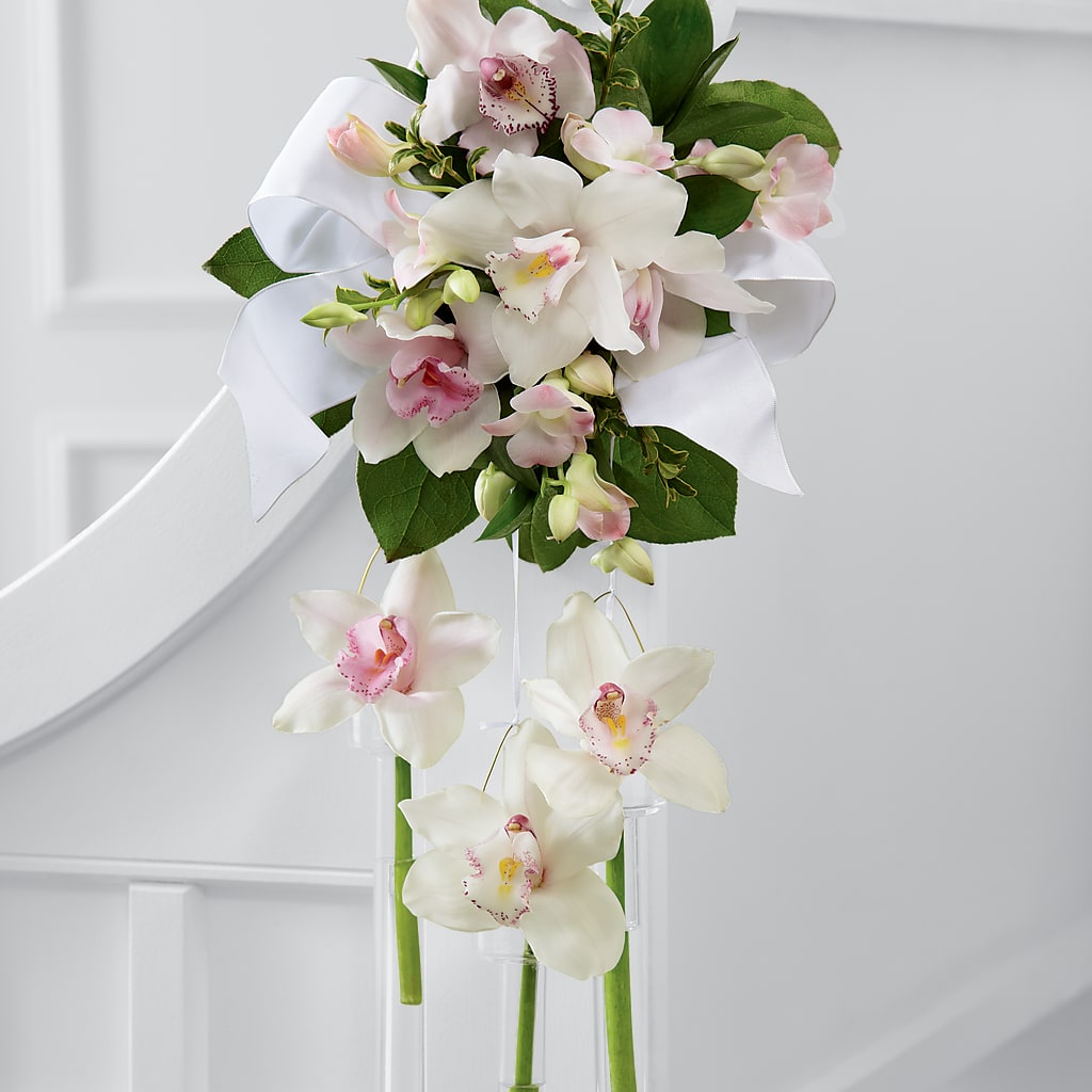 Perfect Entrance Pew Arrangement – Emica Floral Designs, Saint James City FL