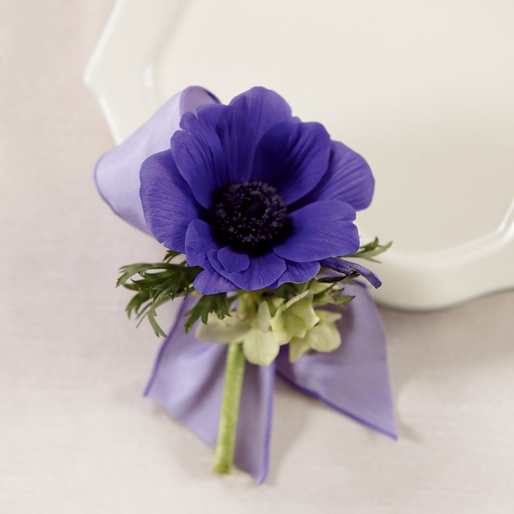 Purple Passion Boutonniere – Emica Floral Designs, Saint James City FL