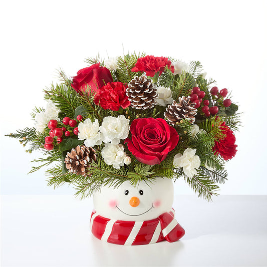 Jolly Snowman Bouquet –  Emica Floral Designs, Saint James City FL
