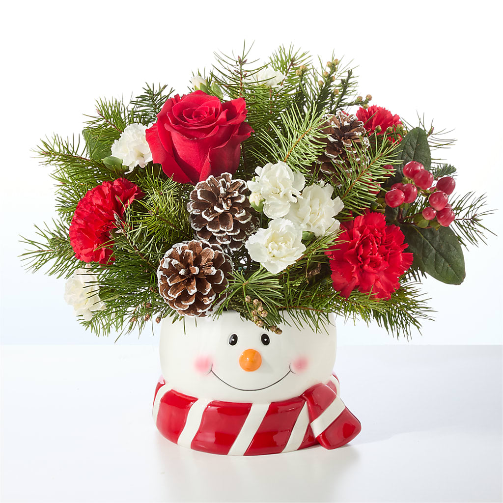 Jolly Snowman Bouquet –  Emica Floral Designs, Saint James City FL