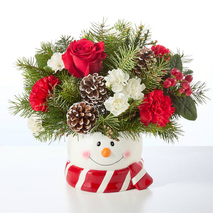 Jolly Snowman Bouquet –  Emica Floral Designs, Saint James City FL