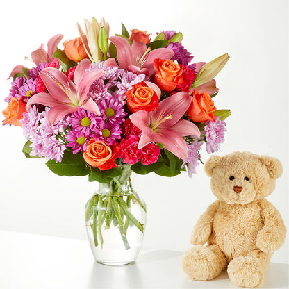 One and Only Bouquet and Bear Bundle –  Emica Floral Designs, Saint James City FL
