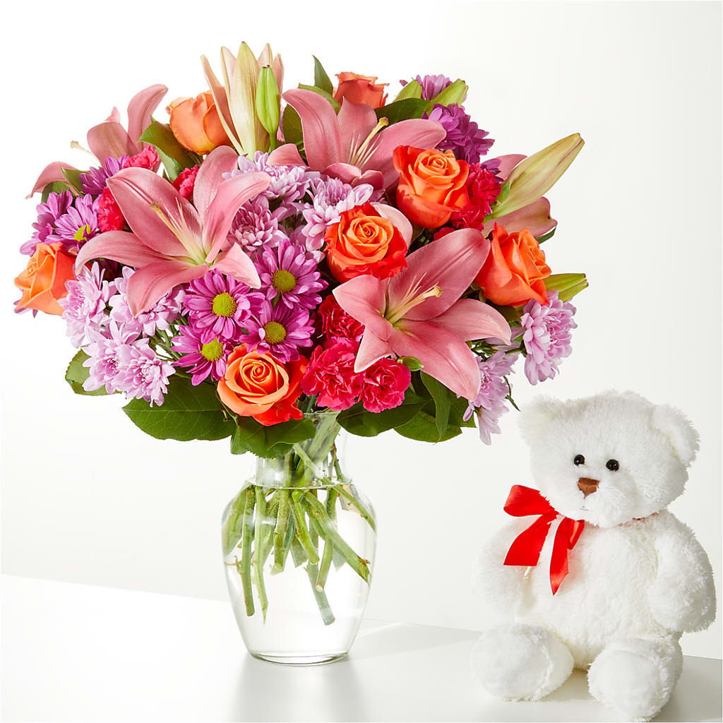 One and Only Bouquet and Bear Bundle –  Emica Floral Designs, Saint James City FL