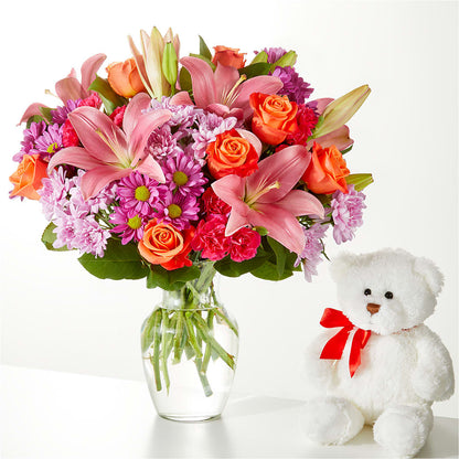 One and Only Bouquet and Bear Bundle –  Emica Floral Designs, Saint James City FL