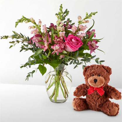 Happily Ever After Bouquet & Bear Set –  Emica Floral Designs, Saint James City FL
