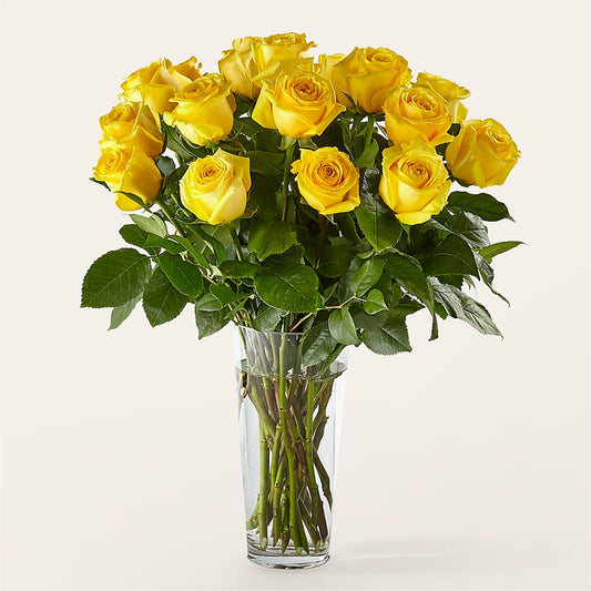 Long Stem Yellow Rose Bouquet –  Emica Floral Designs, Saint James City FL