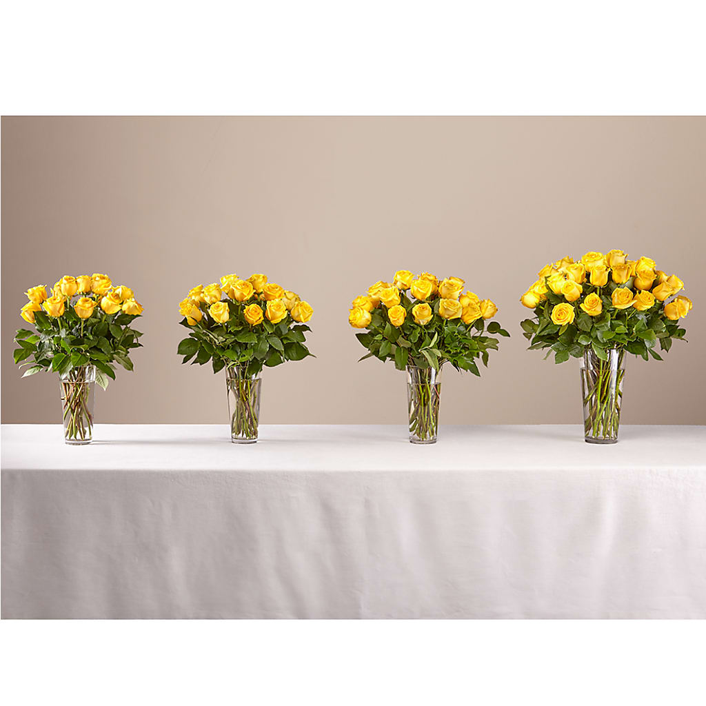 Long Stem Yellow Rose Bouquet –  Emica Floral Designs, Saint James City FL