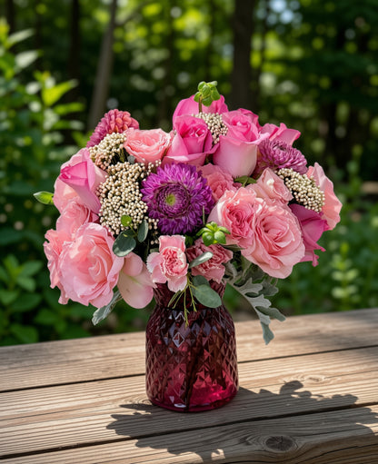 Pink Garden Romance –  Emica Floral Designs, Saint James City FL