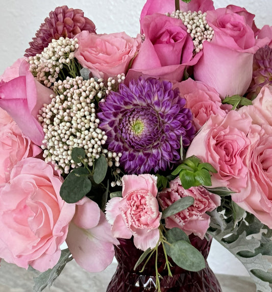 Pink Garden Romance –  Emica Floral Designs, Saint James City FL