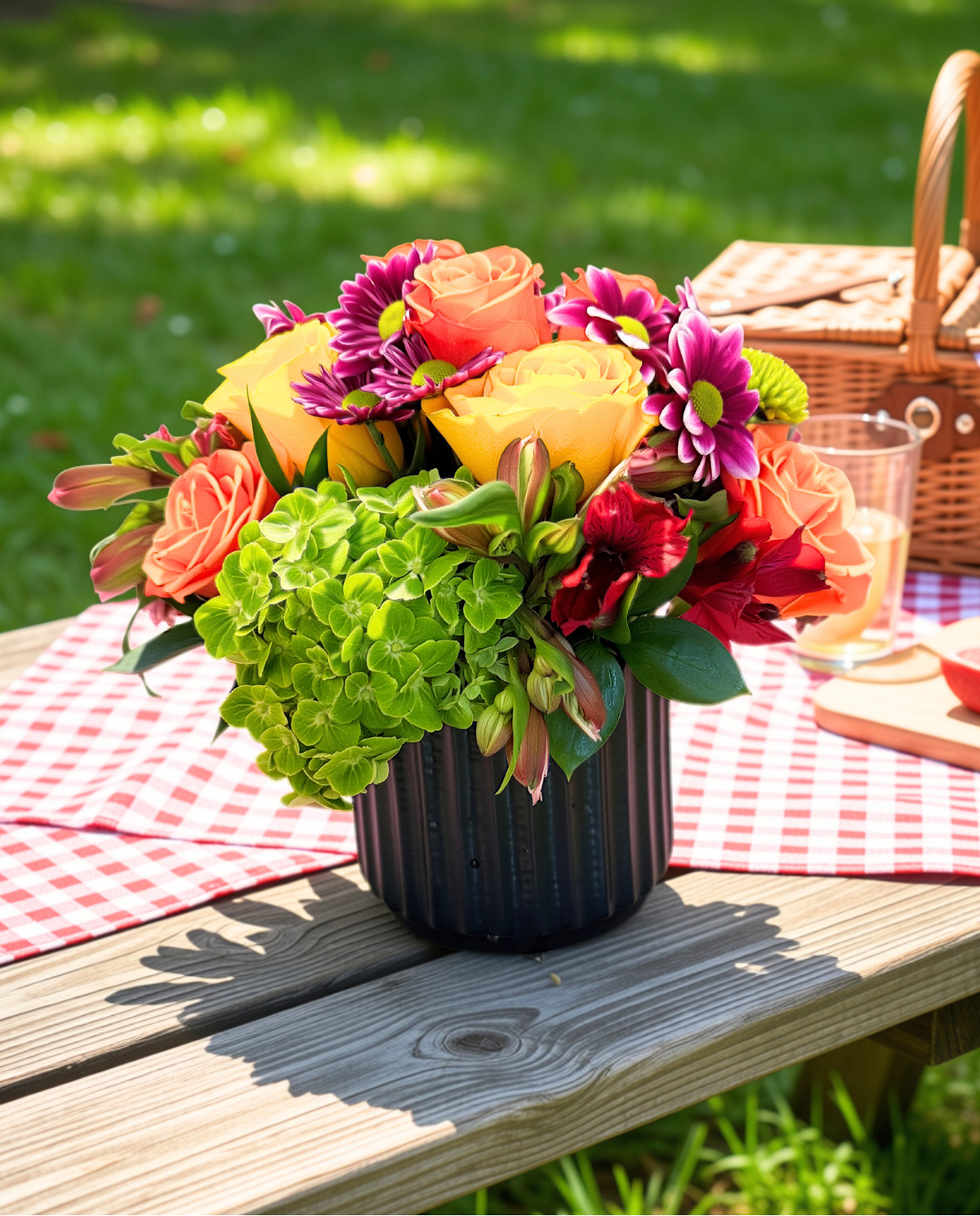 Sunshine Garden Picnic –  Emica Floral Designs, Saint James City FL