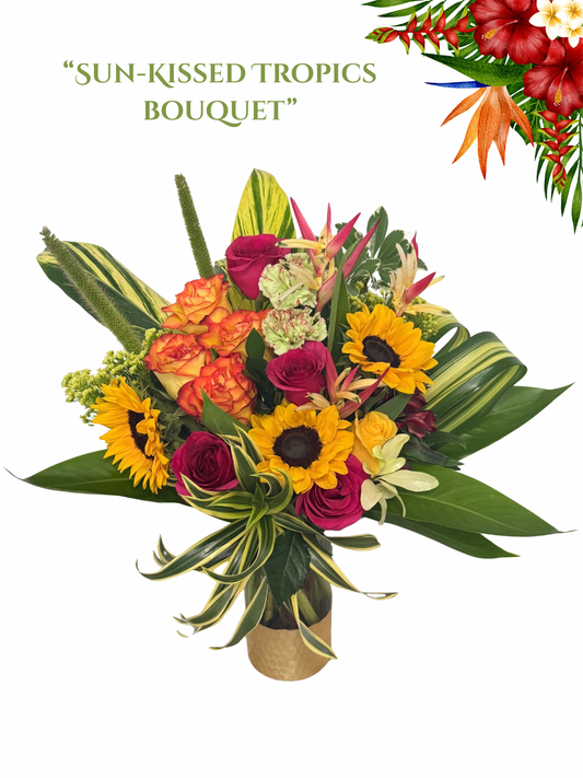 Sun-kissed Tropics Bouquet  –  Emica Floral Designs, Saint James City FL
