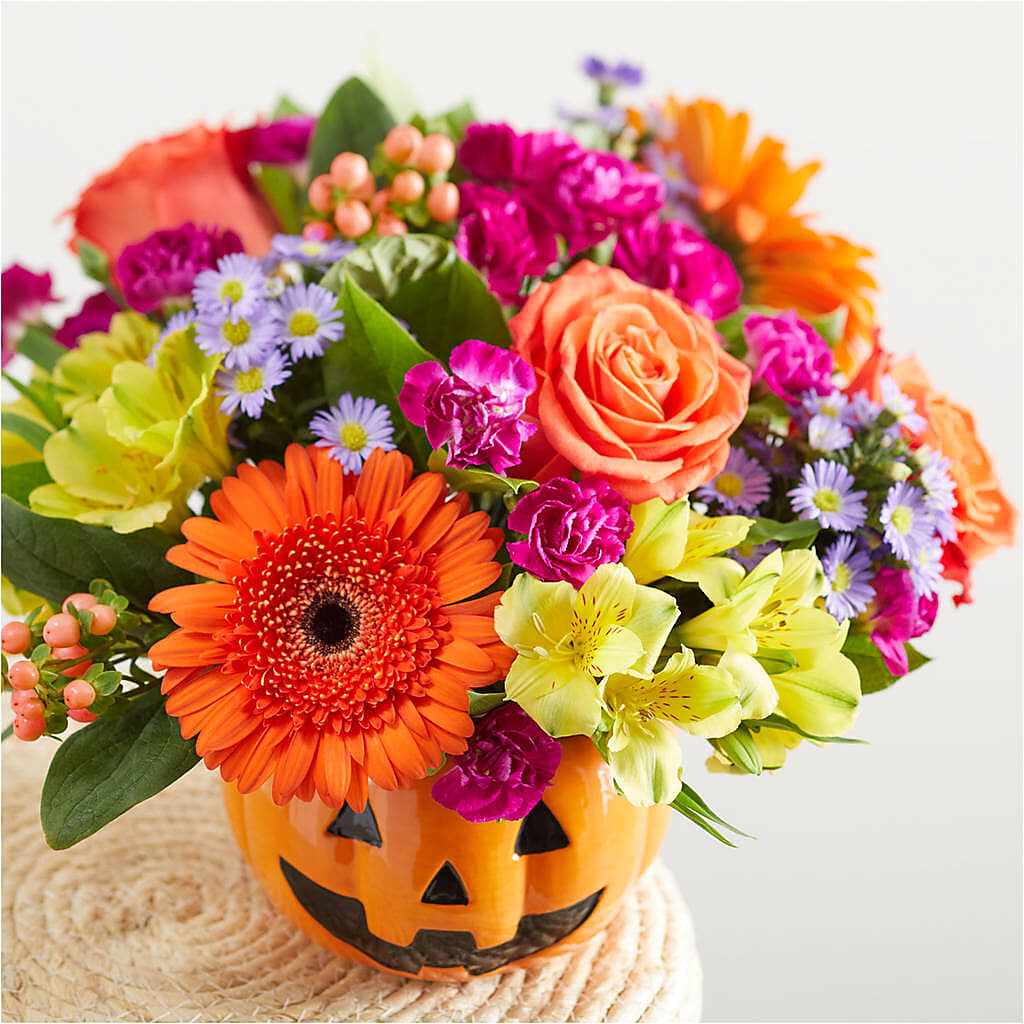 Tricks & Treats Pumpkin –  Emica Floral Designs, Saint James City FL