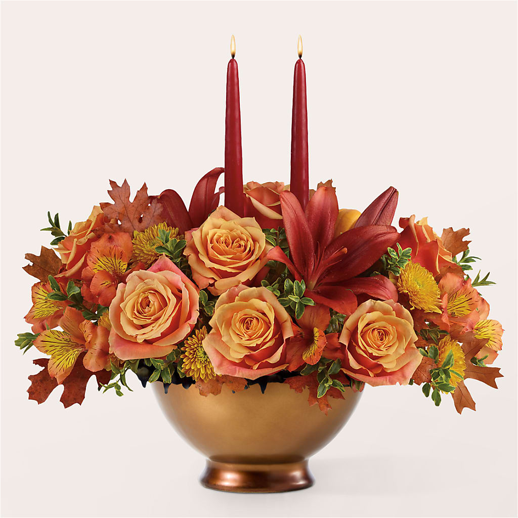 Harvest Table Centerpiece –  Emica Floral Designs, Saint James City FL