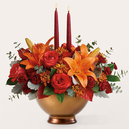 Fruits of Fall Centerpiece –  Emica Floral Designs, Saint James City FL