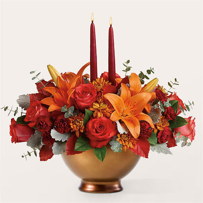 Fruits of Fall Centerpiece –  Emica Floral Designs, Saint James City FL