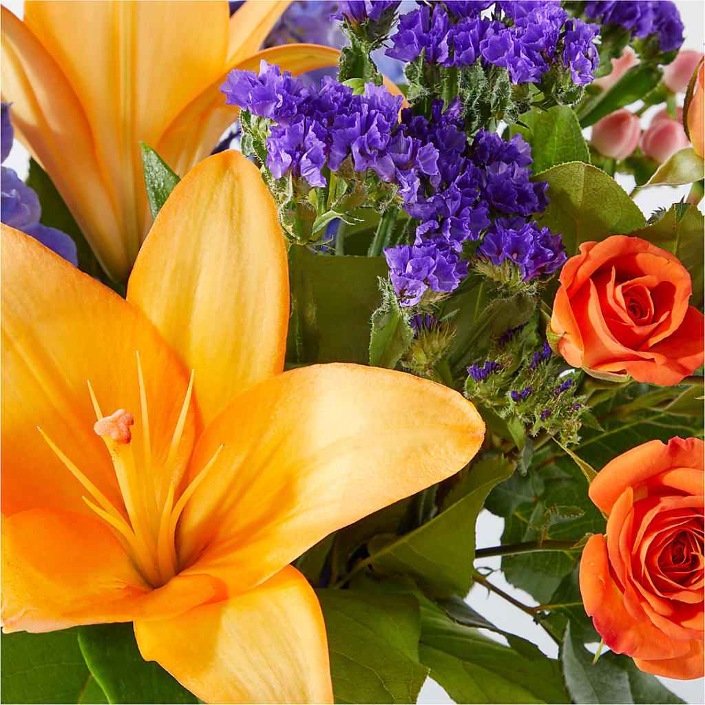 Radiant Citrus Bouquet –  Emica Floral Designs, Saint James City FL