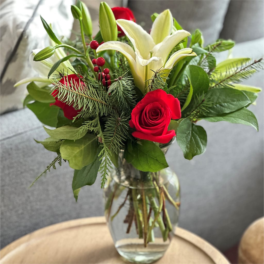 Sparkling Snowflakes Bouquet –  Emica Floral Designs, Saint James City FL