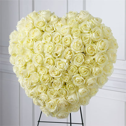 Elegant Remembrance Standing Heart –  Emica Floral Designs, Saint James City FL