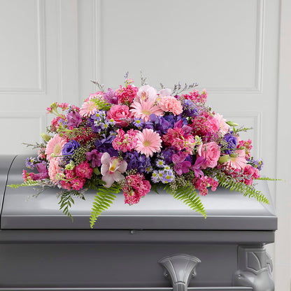 Glorious Garden Casket Spray –  Emica Floral Designs, Saint James City FL