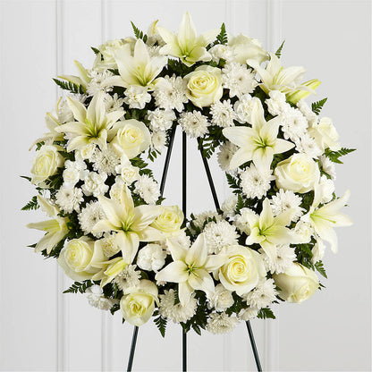 Treasured Tribute Wreath –  Emica Floral Designs, Saint James City FL
