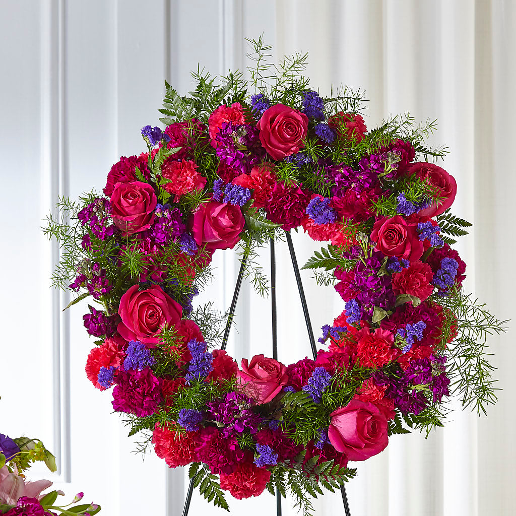 Calming Colors Wreath –  Emica Floral Designs, Saint James City FL