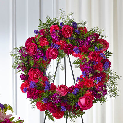 Calming Colors Wreath –  Emica Floral Designs, Saint James City FL