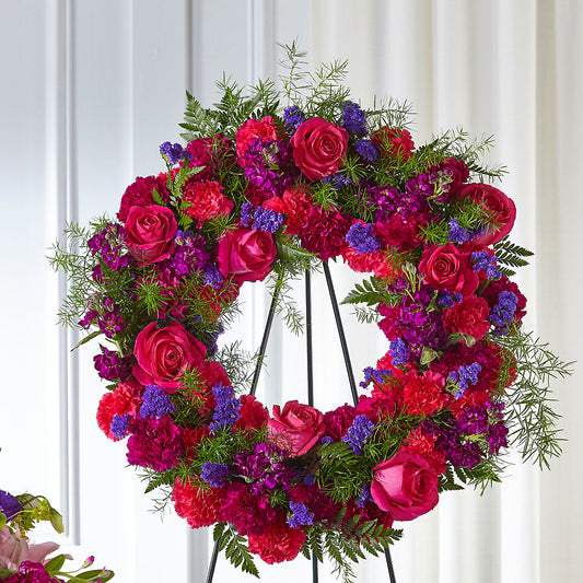 Calming Colors Wreath –  Emica Floral Designs, Saint James City FL