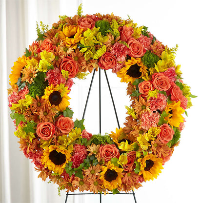 Autumnal Memories Wreath (Standard) –  Emica Floral Designs, Saint James City FL