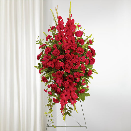 From the Heart Standing Spray –  Emica Floral Designs, Saint James City FL