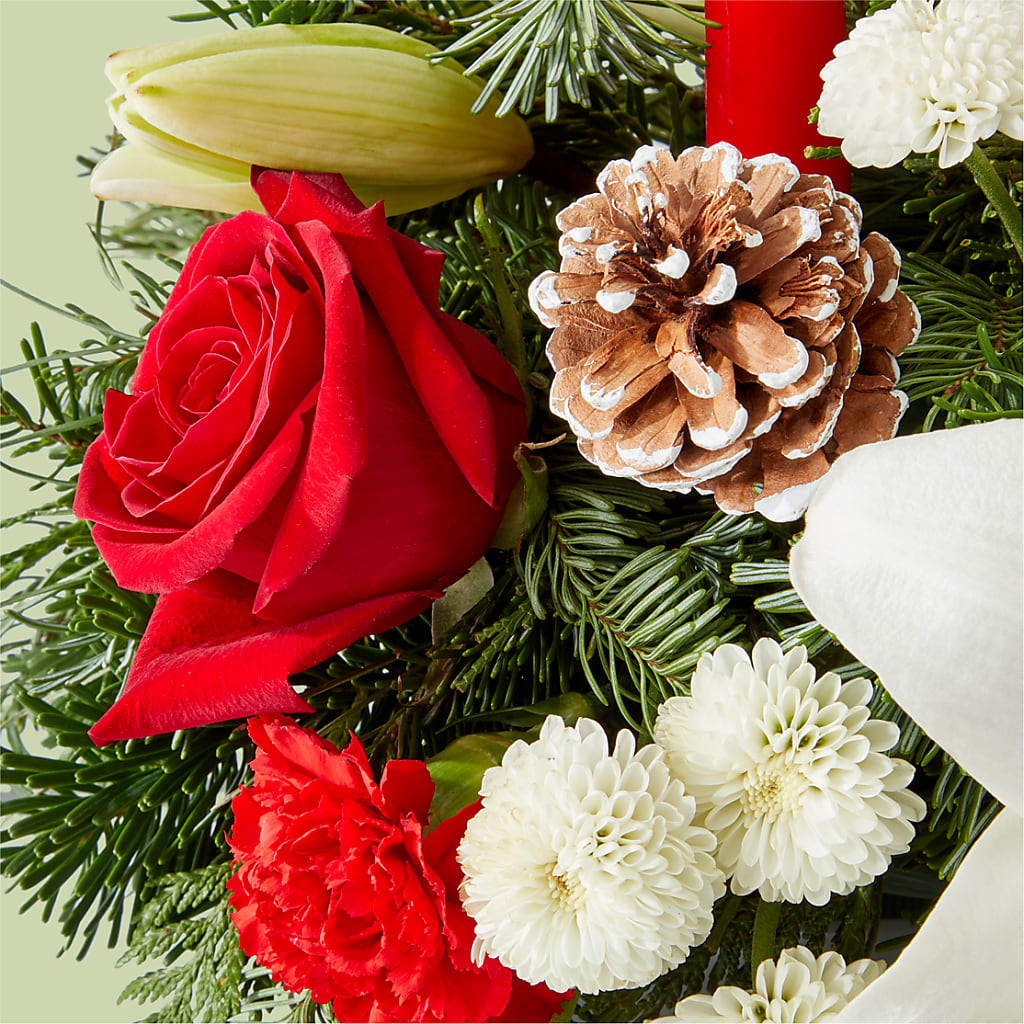 Seasonal Festivities Centerpiece –  Emica Floral Designs, Saint James City FL