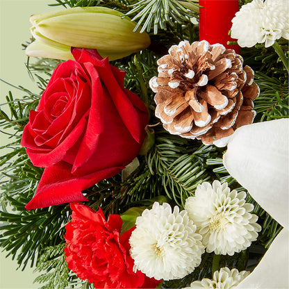 Seasonal Festivities Centerpiece –  Emica Floral Designs, Saint James City FL