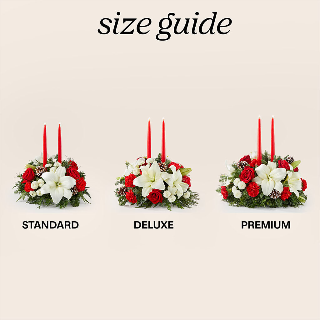 Seasonal Festivities Centerpiece –  Emica Floral Designs, Saint James City FL