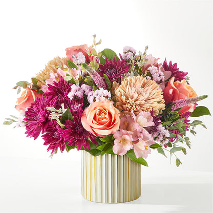 Berry Cobbler Bouquet with Ivory Vase –  Emica Floral Designs, Saint James City FL