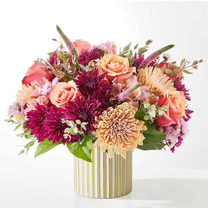 Berry Cobbler Bouquet with Ivory Vase –  Emica Floral Designs, Saint James City FL