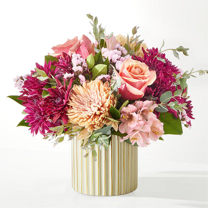 Berry Cobbler Bouquet with Ivory Vase –  Emica Floral Designs, Saint James City FL