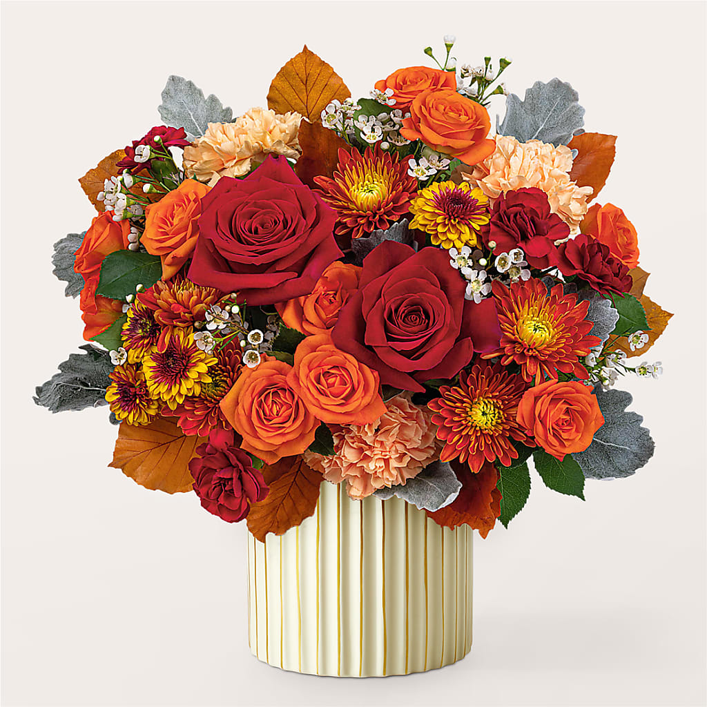 Merlot Bouquet with Ivory Vase –  Emica Floral Designs, Saint James City FL