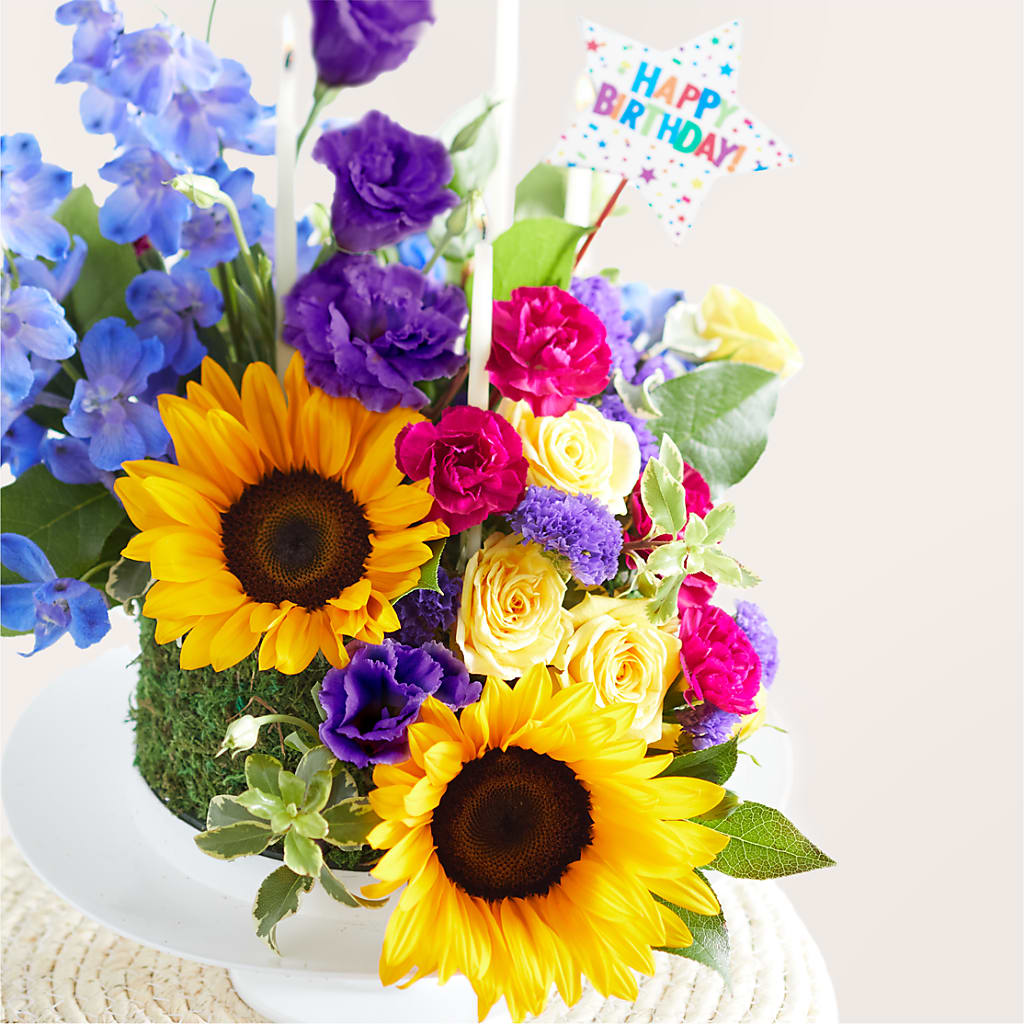 Star of the Day Floral Cake –  Emica Floral Designs, Saint James City FL