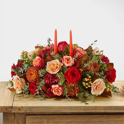 Gather Near Centerpiece –  Emica Floral Designs, Saint James City FL