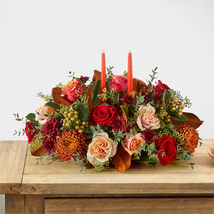 Gather Near Centerpiece –  Emica Floral Designs, Saint James City FL
