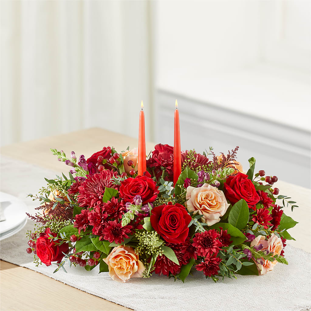 Most Thankful Centerpiece –  Emica Floral Designs, Saint James City FL