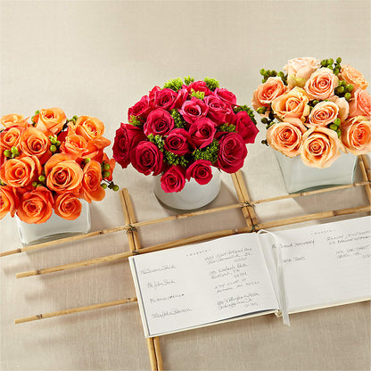 Dawn Rose Centerpiece –  Emica Floral Designs, Saint James City FL